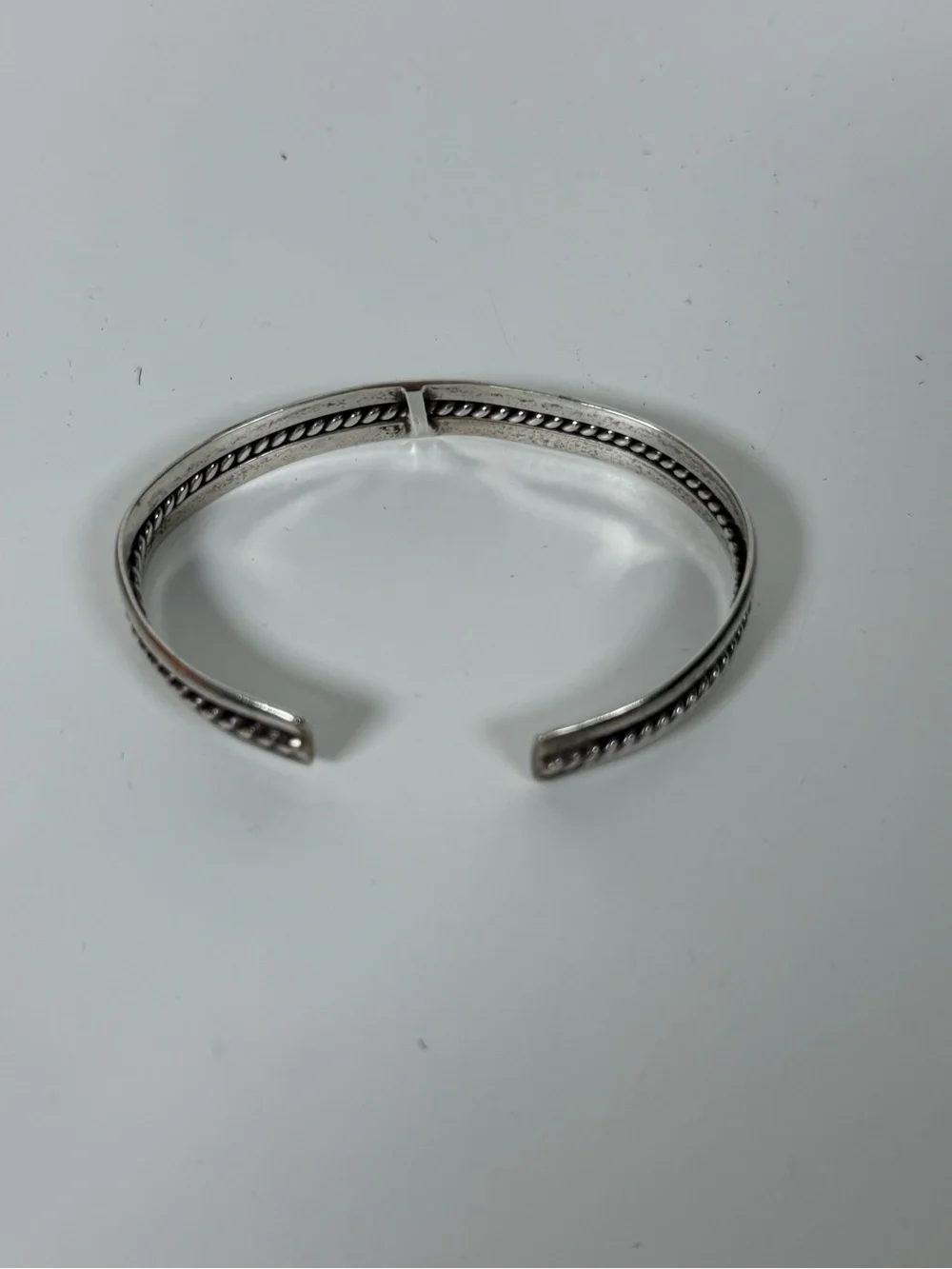 Vintage Sterling Silver 925 Cuff Bracelet Made In Mexico